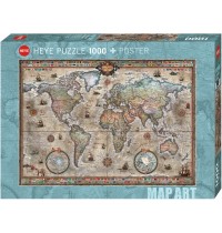 Heye - Standardpuzzle - Retro World 1000 Teile