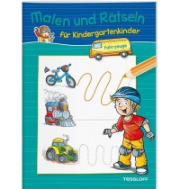 Tessloff - Malen und Rätseln für Kindergartenkinder - Fahrzeuge