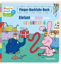 Tessloff - Finger-Nachfahr-Buch - Elefant und Hase feiern Geburtstag