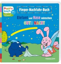 Tessloff - Finger-Nachfahr-Buch - Elefant und Hase wünschen Gute Nacht