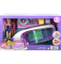 Mattel - Barbie Meerjungfrauen Power Spielset mit Puppen und Boot