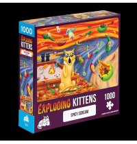 P1000T Exploding Kittens Scre Exploding Kittens Puzzle: Spicy Scream