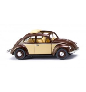 Wiking - VW Käfer 1200 mit Faltdach,  schokoladenbraun-elfenbein_Wiking_400619079