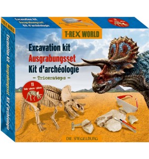 Großes Ausgrabungsset Triceratops - T-Rex World