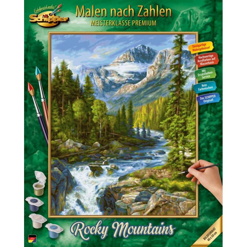 MNZ - Rocky Mountains 40x50 Malen nach Zahlen