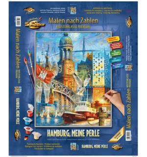 MNZ - Hamburg 40x50 Malen nach Zahlen