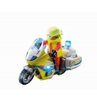 PLAYMOBIL 71205 Notarzt-Motorrad mit Blinklicht