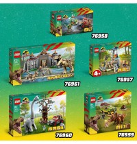 LEGO® Jurassic World™ 76961 Angriff des T. rex und des Raptors aufs Besucherzentrum