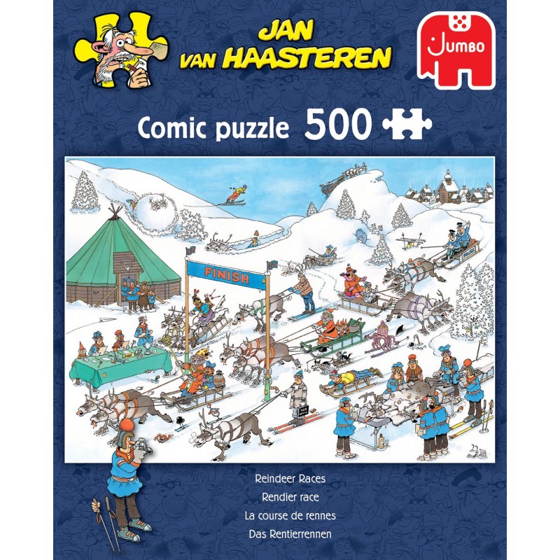 Jumbo Spiele - Jan van Haasteren - Rentier-Rennen - 500 Teile