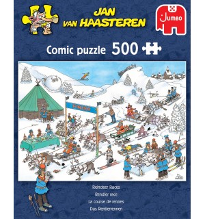 Jumbo Spiele - Jan van Haasteren - Rentier-Rennen - 500 Teile