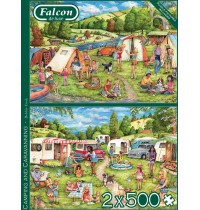 Jumbo Spiele - Camping and Caravanning - 2x 500 Teile