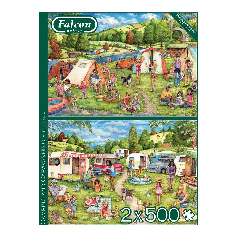 Jumbo Spiele - Camping and Caravanning - 2x 500 Teile