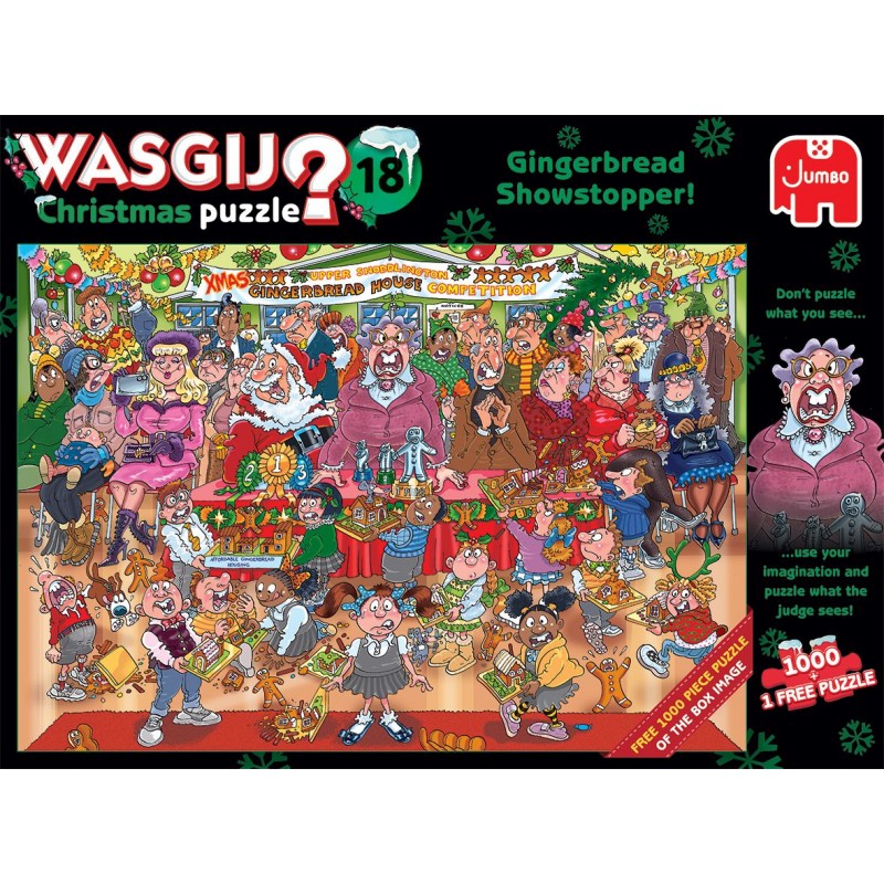 Jumbo Spiele - Wasgij Christmas 18 - Lebkuchen Showstopper