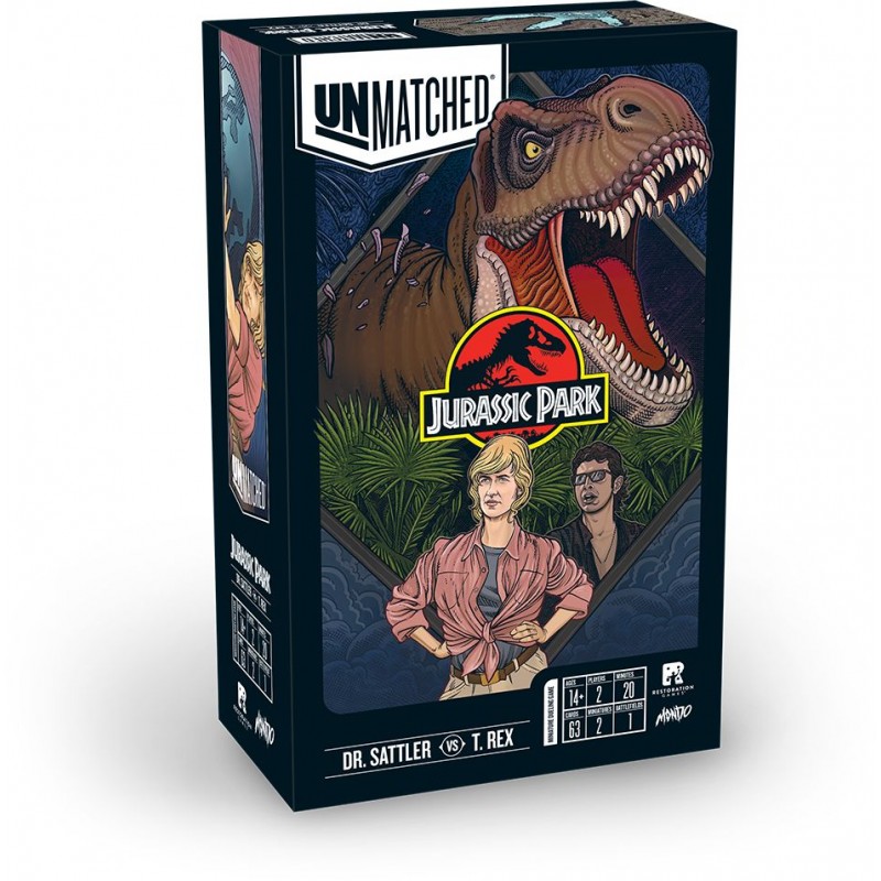 IELLO - Unmatched Jurassic Park 2: Dr. Sattler vs. T-Rex