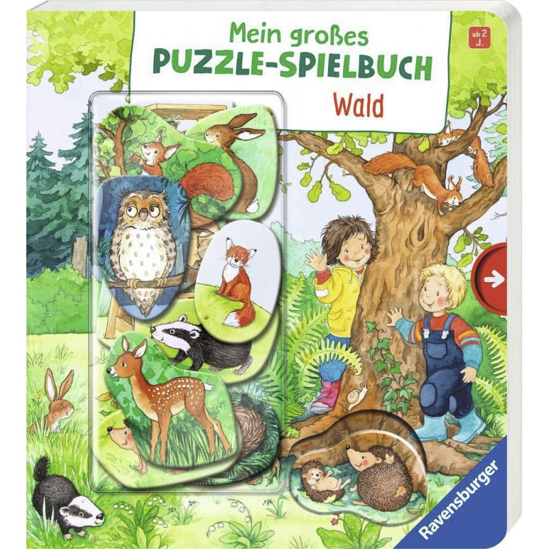 Ravensburger - Mein großes Puzzle-Spielbuch: Wald