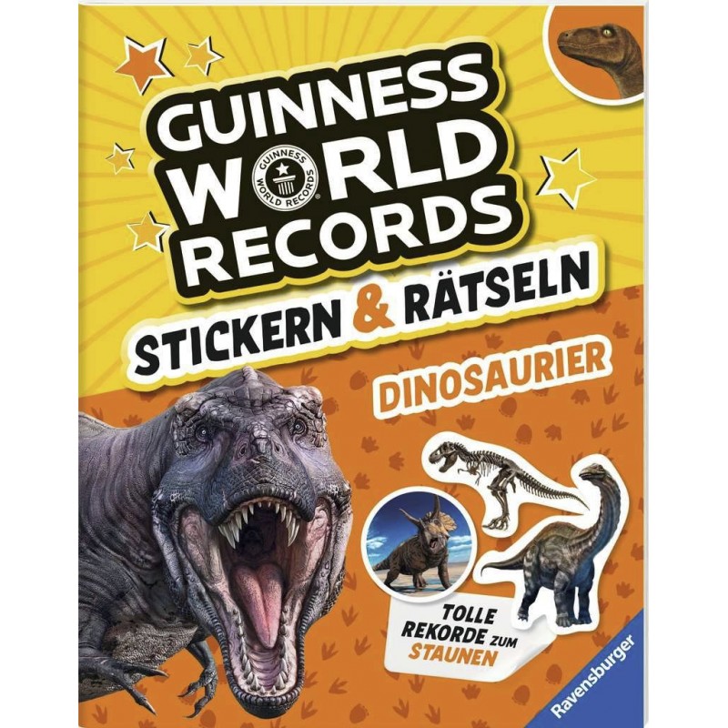 Ravensburger - Guinness World Records: Stickern & Rätseln - Dinosaurier