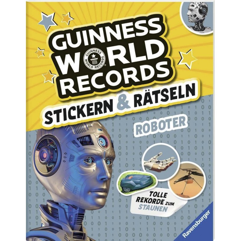 Ravensburger - Guinness World Records: Stickern & Rätseln - Roboter