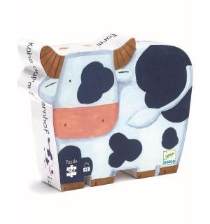 Djeco - Formenpuzzle: The cows on the farm - 24 pcs