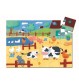 Djeco - Formenpuzzle: The cows on the farm - 24 pcs