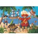 Djeco - Formenpuzzle: The pirate and his treasure - 36 pcs