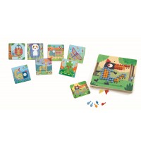Djeco - Lernspiel: Mosaico rigolo