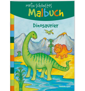 Mein schönstes Malbuch. Dinos 