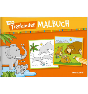 Mein Tierkinder-Malbuch