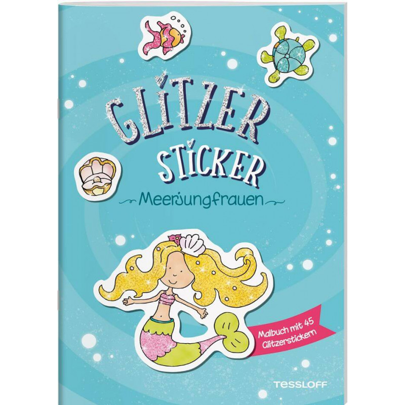 Glitzer-Sticker Malbuch. Meer 