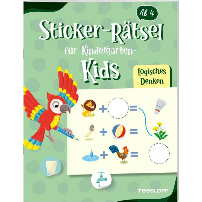 Sticker-Rätsel für Kindergart 