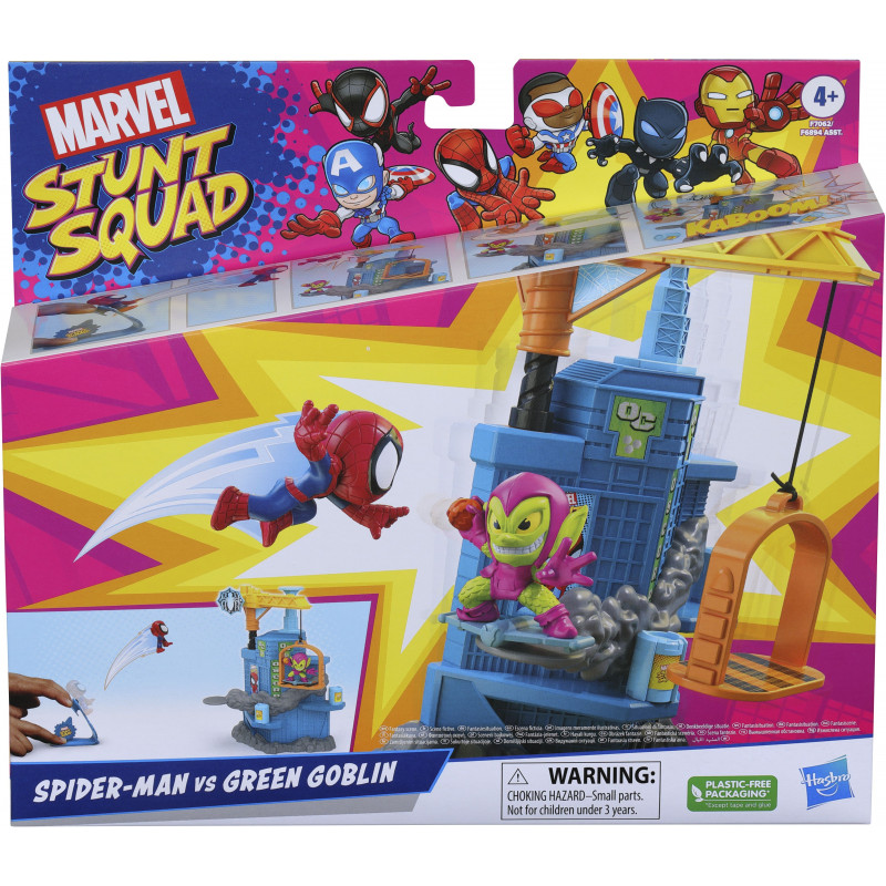 Hasbro - Marvel Stunt Squad Schmetter-Kran Spielset