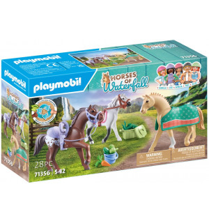 PLAYMOBIL 71356 - Horses of Waterfall - 3 Pferde: Morgan