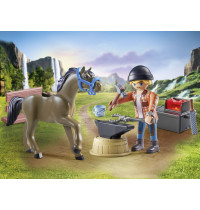 PLAYMOBIL 71357 - Horses of Waterfall - Hufschmied Ben & Achilles