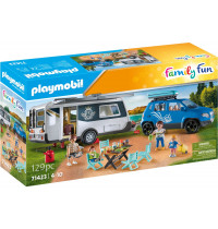 PLAYMOBIL 71423 - Family Fun - Wohnwagen mit Auto