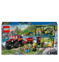 LEGO® City 60412 Feuerwehrgeländewagen mit Rettungsboot