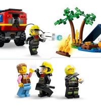 LEGO® City 60412 Feuerwehrgeländewagen mit Rettungsboot