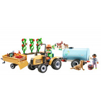 PLAYMOBIL 71442 Traktor mit Anhänger und Wassertank
