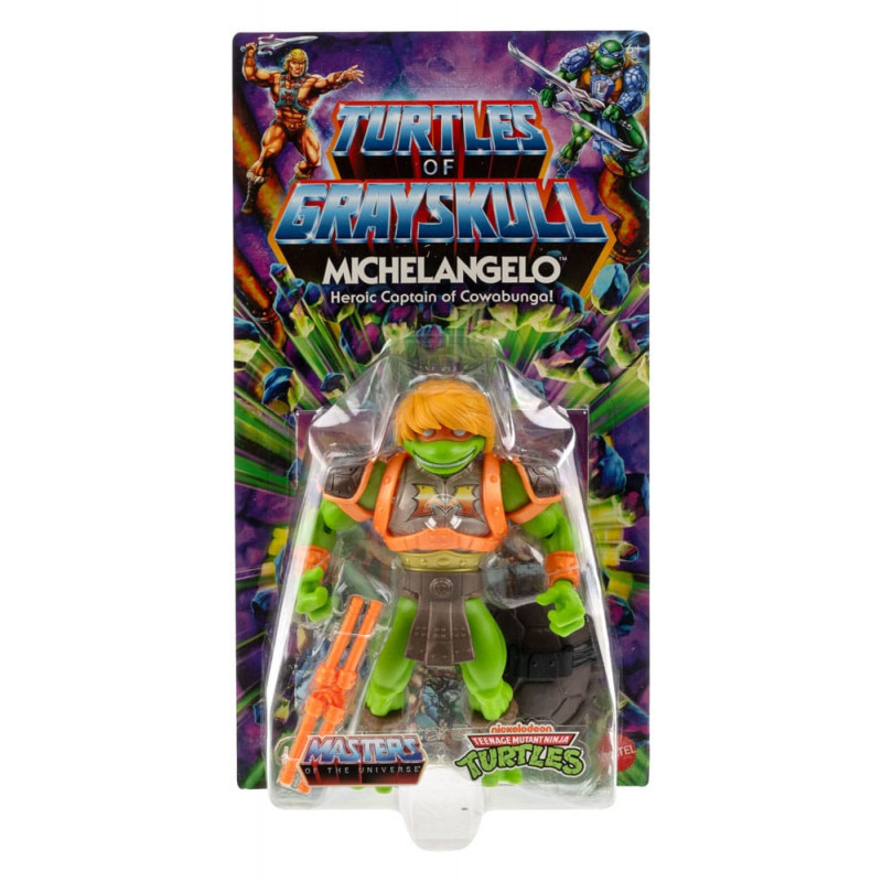 MOTU x TMNT Michelangelo MOTU x TMNT: Turtles of Grayskull Actionfigur Michelangelo 14 cm