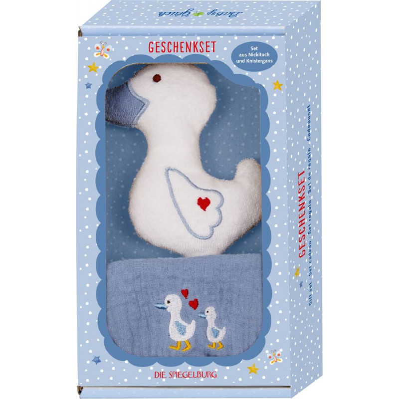 Geschenkset Gans, hellblau - 