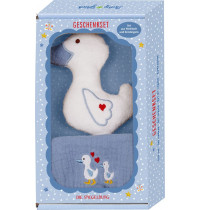 Geschenkset Gans, hellblau - 