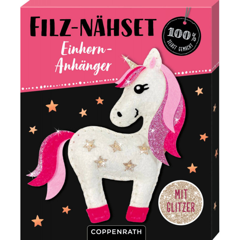 Filz-Nähset Einhorn-Anhänger 