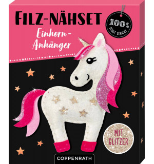 Filz-Nähset Einhorn-Anhänger 