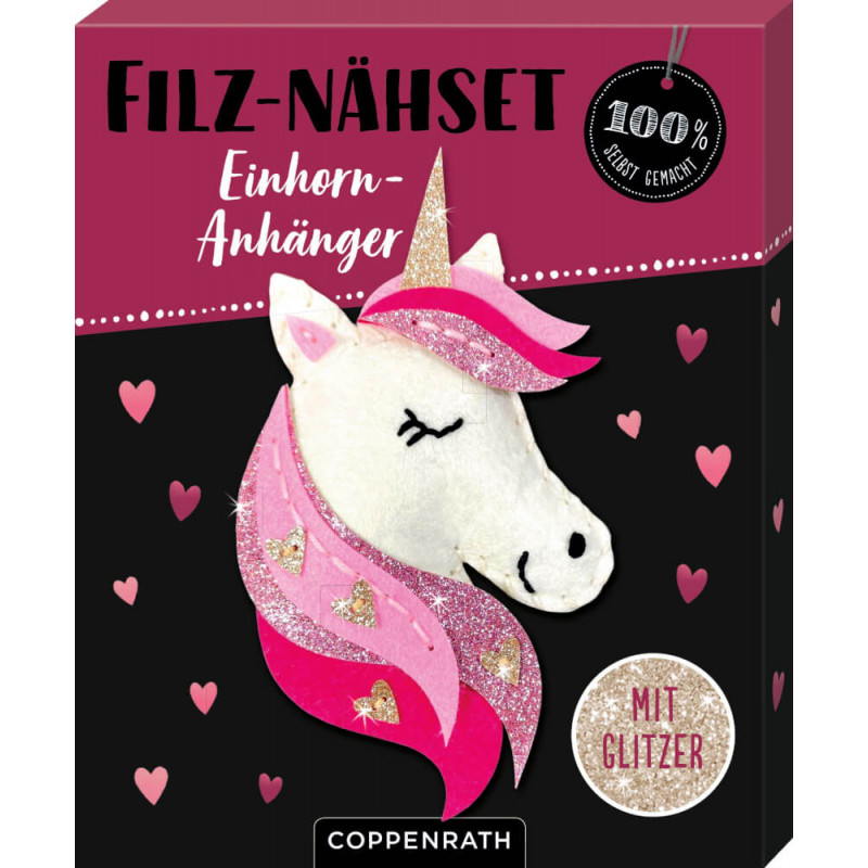 Filz-Nähset Einhorn-Anhänger 