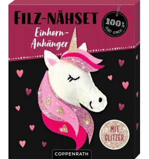 Filz-Nähset Einhorn-Anhänger 