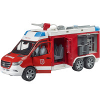 bruder 02680 MB Sprinter Feuerwehrrüstwagen mit Light + Sound Modul