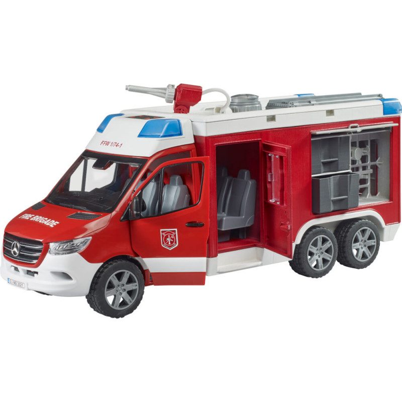 bruder 02680 MB Sprinter Feuerwehrrüstwagen mit Light + Sound Modul