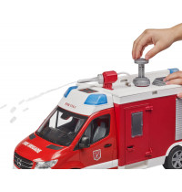 bruder 02680 MB Sprinter Feuerwehrrüstwagen mit Light + Sound Modul