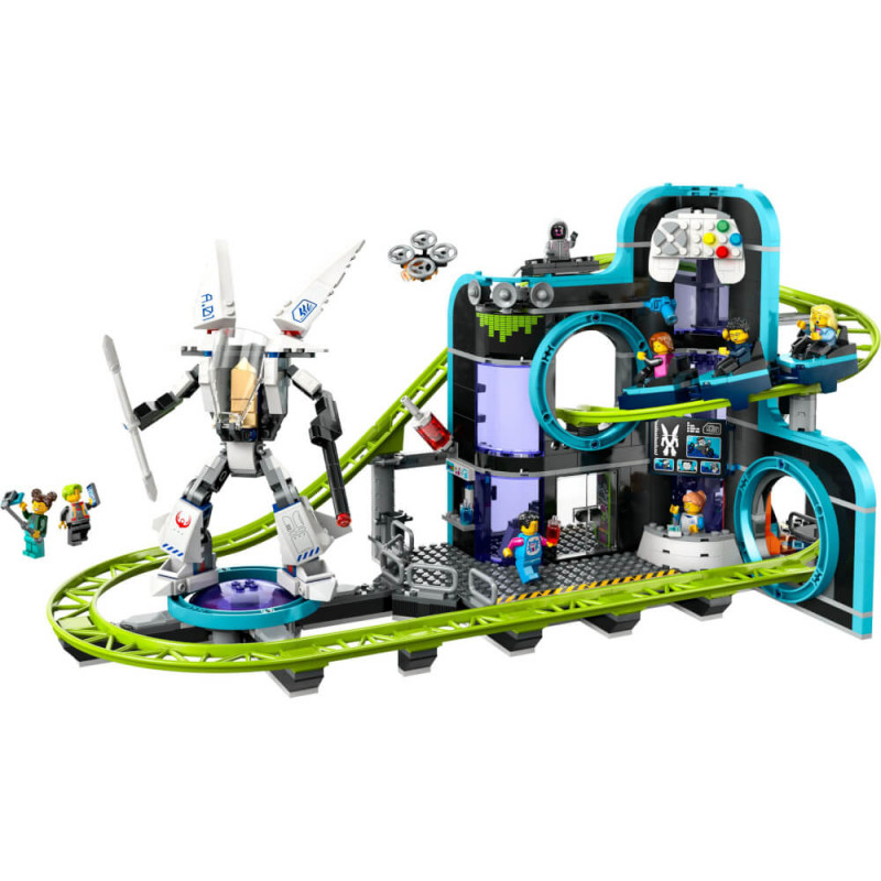 LEGO® City 60421 Achterbahn mit Roboter-Mech