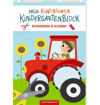 Mein k. Kindergartenblock: Schneiden & Kleben (Fahrzeuge)