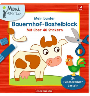 Mein bunter Bauernhof-Bastelblock - Mini-Künstler