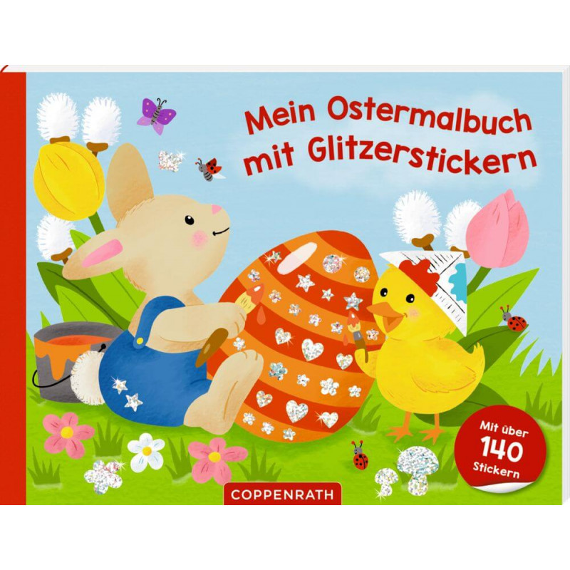 Mein Ostermalbuch mit Glitzerstickern